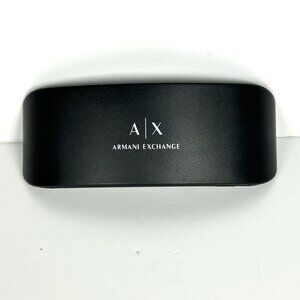 Armani Exchange A/X Hard Sunglasses Glasses Case Black‎ Clamshell